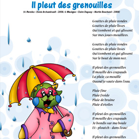 Il pleut des grenouilles